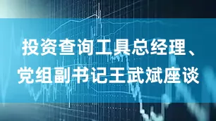 投资查询工具总经理、党组副书记王武斌座谈
